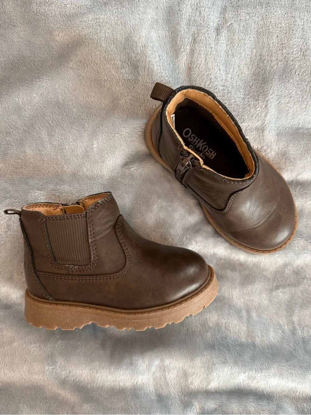 Oshkosh B’gosh Kids Brown Chelsea Zip Boots